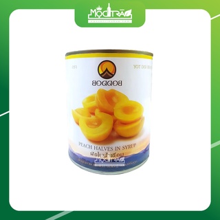Đào Ngâm Boddob Thái Lan hộp 820g - giòn, ngon, giá rẻ
