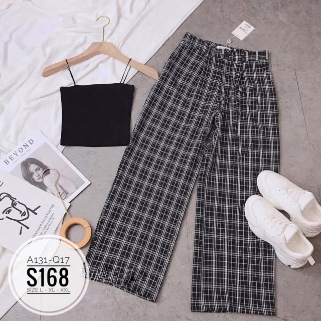 [Mã FAXANH245 giảm 10K đơn 50K] Bigsize Set quần caro S168 | BigBuy360 - bigbuy360.vn