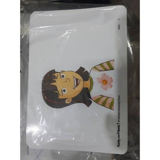 thẻ flashcard family 1 khổ A5 - 1 mặt
