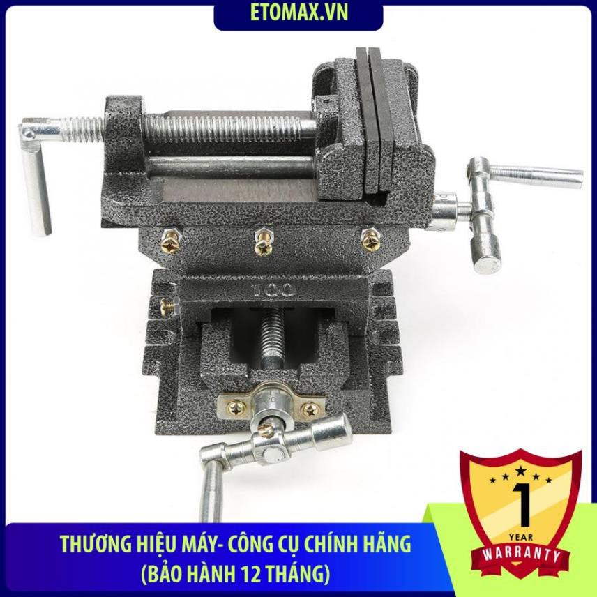 Bàn trượt hai chiều tịnh tiến kết hợp ê tô khoan bàn 3 tầng, Hàng cao cấp, Gang thép nguyên khối.