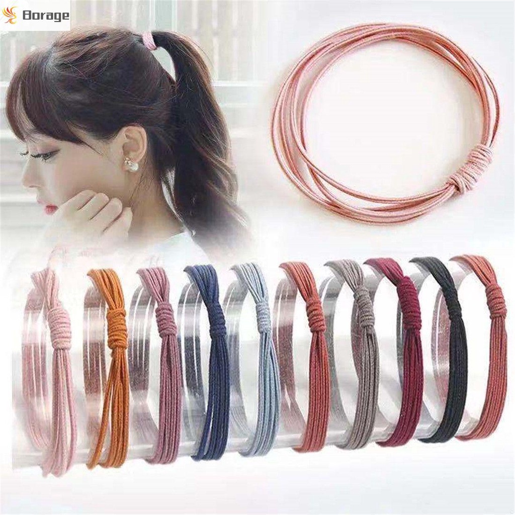 Dây buộc tóc 4 trong 1 màu sắc ngẫu nhiên