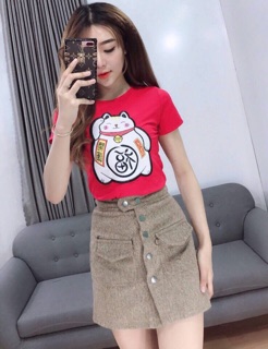 ÁO THUN MÈO THẦN TÀI(MẪU MỚI)