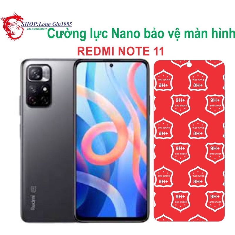 Redmi Note 11 Cường lực Nano chống va đập chống trầy xước tốt