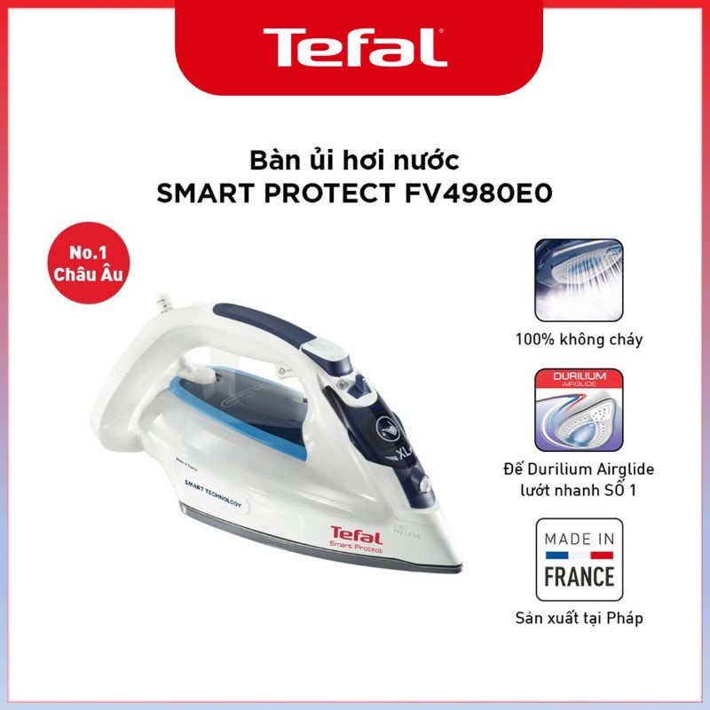 🇨🇵 Bàn ủi hơi nước Tefal FV4980E0 - Made in France