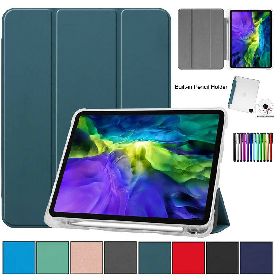 Bao da máy tính bảng chống sốc có chức năng ngủ thức thông minh cho iPad Pro 12.9 (2020) Slim