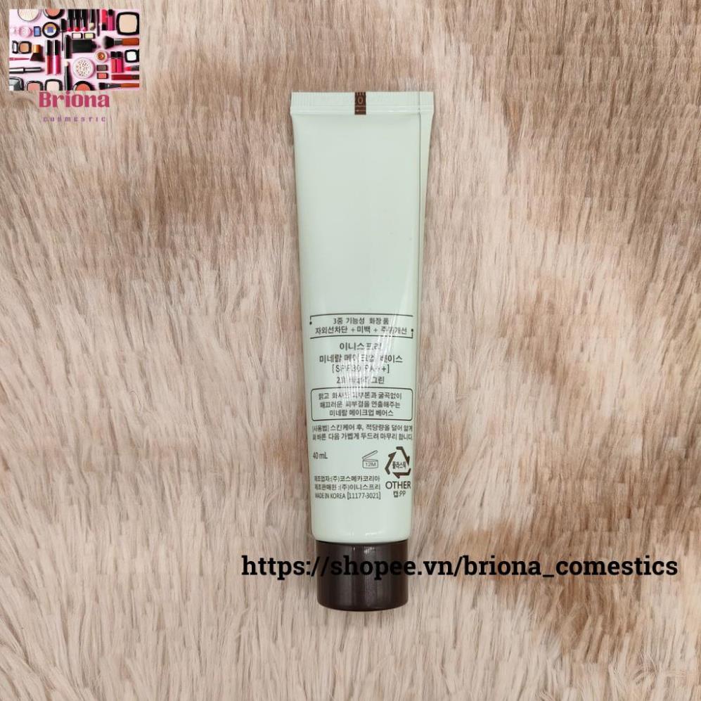 Kem Lót 4 Trong 1 Innisfree Mineral Make Up Base SPF30/PA++ 40ml điều chỉnh hiệu ứng tone da thiết yếu trong trang điểm | BigBuy360 - bigbuy360.vn