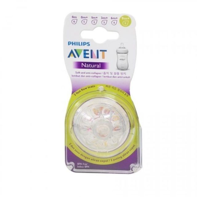 Núm ty thay bình sữa Philips Avent Natural,núm số 5