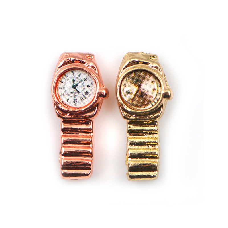 Mô Hình Đồng Hồ Xi Mạ Tỷ Lệ 1: 12 Trang Trí Nhà Búp Bê