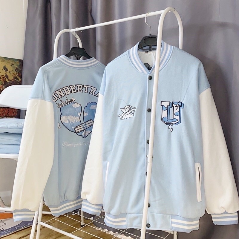 Áo Khoác Nỉ Bomber Cardigan Form Rộng Chất Nỉ Bông Dày Dặn Nữ Unisex