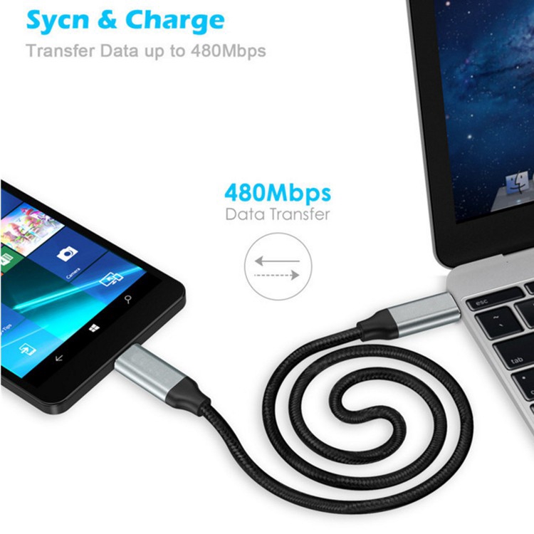 Dây cáp sạc đầu USB type C đến type C dành cho điện thoại/MacBook