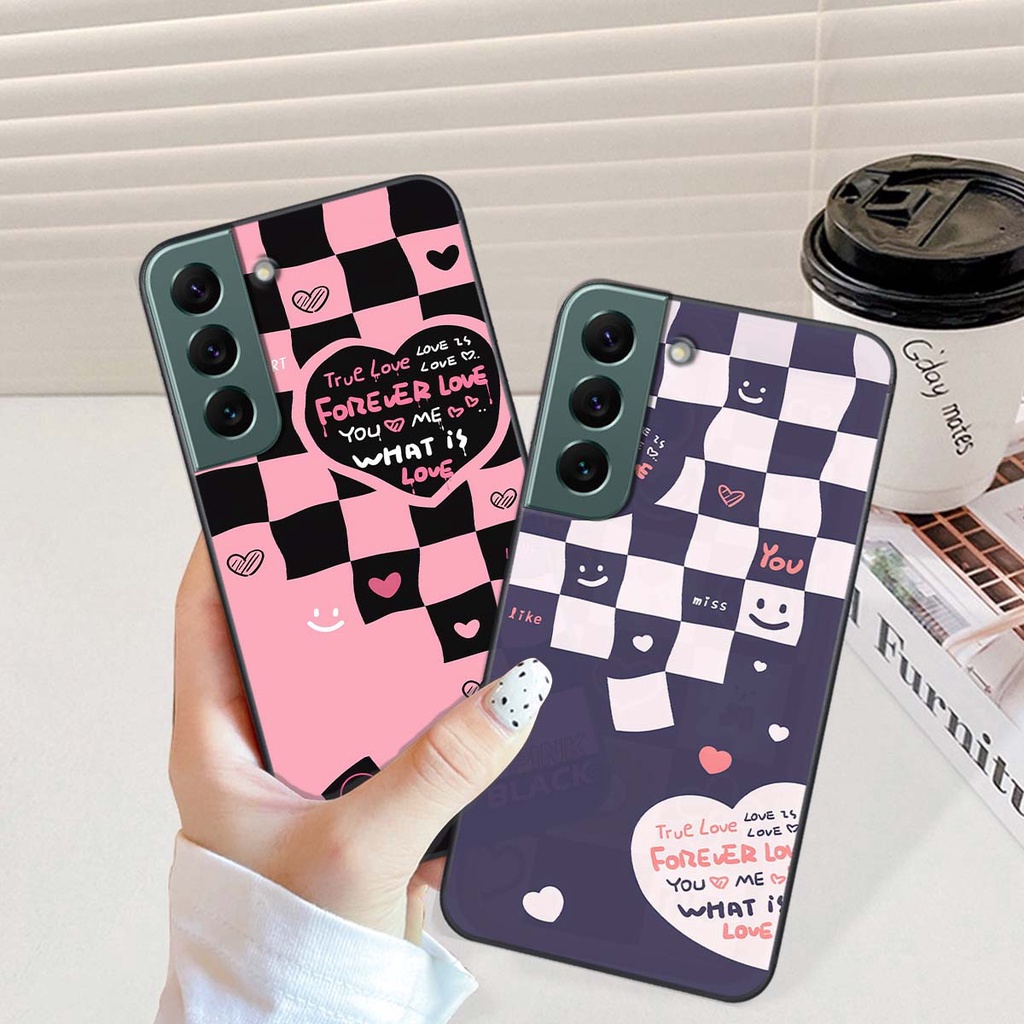 Ốp Samsung S22 / S22 Plus / S22 Ultra / S22+ in hình trái tim, caro kẹo ngọt đầy cá tính siêu đẹp siêu chất
