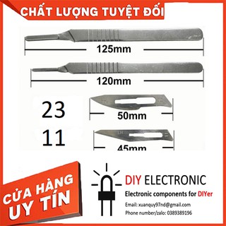 Dao mổ kim loại kèm 10 lưỡi dao siêu sắc