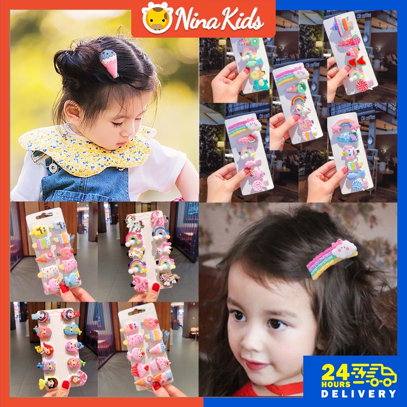 Kẹp tóc  kiểu dáng hoạt hình dễ thương cho bé gái