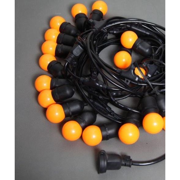 Dây đèn led búp chanh 7 mét 14 bóng 1w trang trí shop, nhà cửa sân vườn