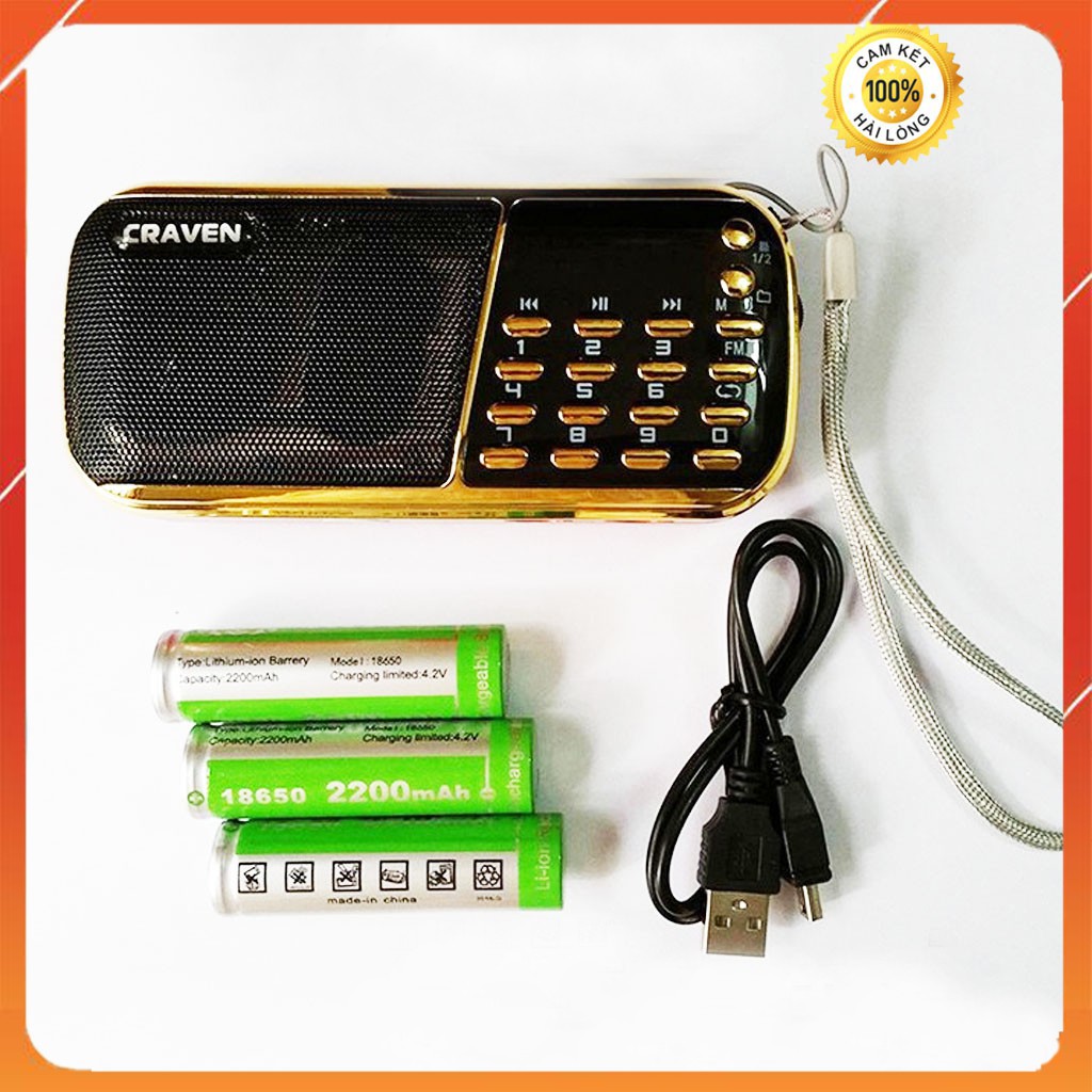 Loa Đài Nghe Nhạc Craven, Loa tắm Ngôn Ngữ Kèm Thẻ nhớ, USB
