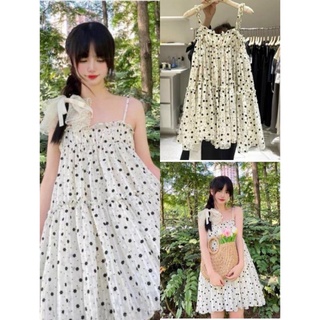 Váy 2 Dây Hoa Nhí Nữ [FREESHIP] 🌸 Đầm maxi đi biển dáng suông ngắn, babydoll vintage bánh bèo Ulzzang HOT 🌸