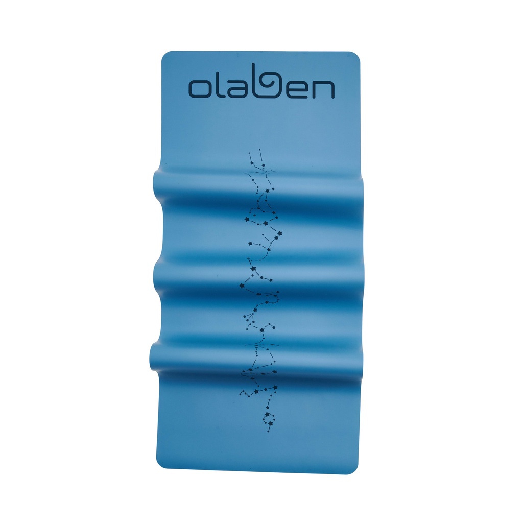 OLABEN Thảm tập yoga gym cao su thuần chay cao cấp cung hoàng đạo Vegan Navy Blue