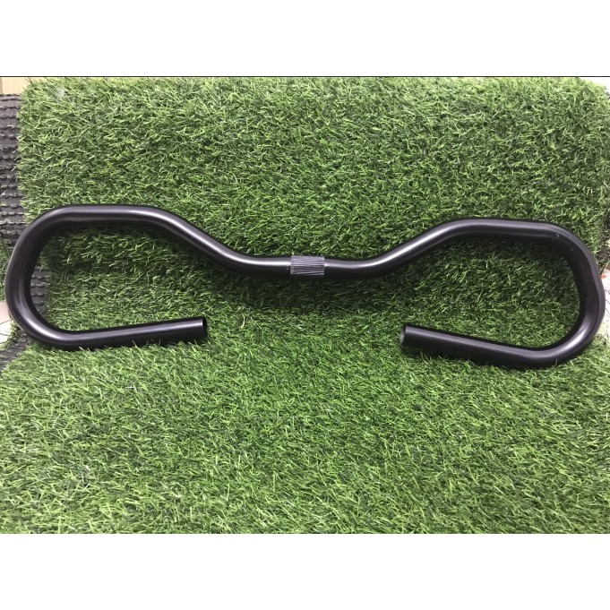 Tay ghi đông du lịch sơn tĩnh điện đen độ cho các loại xe đạp thể thao