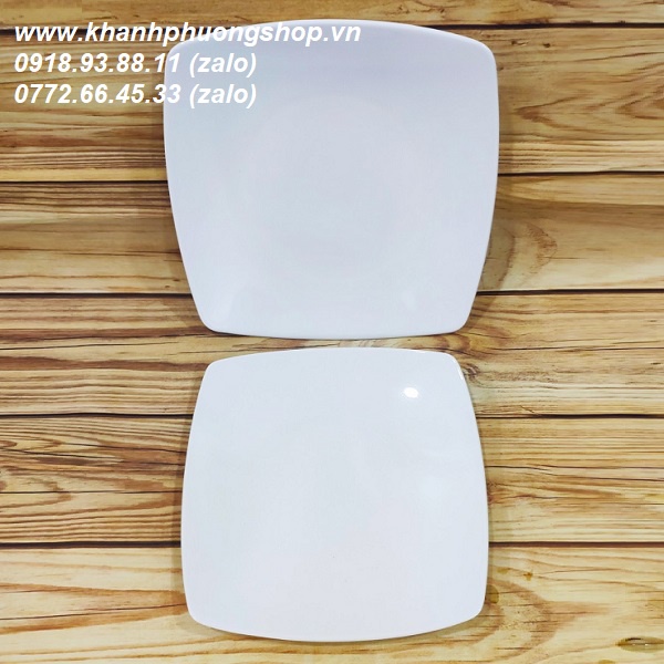 Dĩa vuông sứ Minh Long - dĩa vuông gốm sứ Minh Long