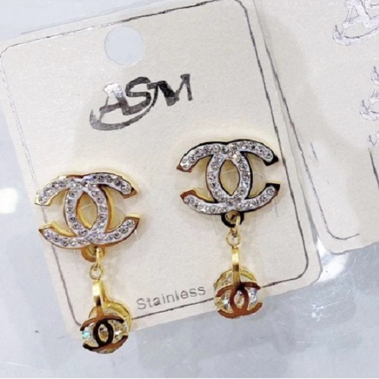 Bông Tai Tòn Ten Thép Titan Ko Han Rỉ TT 3732