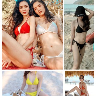 Bikini tam giác 2 mảnh buộc dây nhiều màu sắc quyến rũ