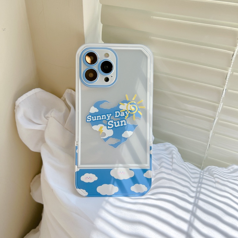 Ốp lưng iphoneỐp Điện Thoại  Kèm Giá Đỡ Tàng Hình Họa Tiết Hoạt Hình Dễ Thương Cho iphone 14 / 13Pro 12 / xs / 6 / 7 / 8PLUSDinuo case