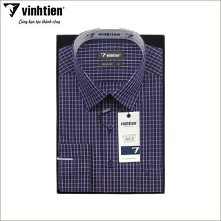 Áo sơ mi nam tay dài vạt ngang Regular Vĩnh Tiến 320 - G337