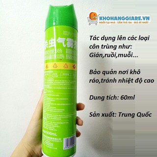 Bình xịt đuổi muỗi Aerosol Insecticide