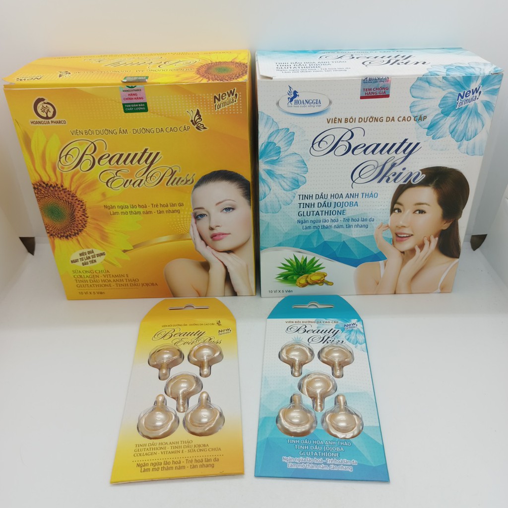 Viên bôi dưỡng da cao cấp Beauty Skin vỉ 5 viên