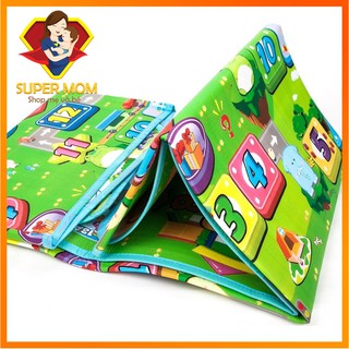 🔥Hot🔥 Thảm chơi 2 mặt cho bé Maboshi 1m8 x 2m - Thảm xốp trải sàn an toàn, gấp gọn Maboshi