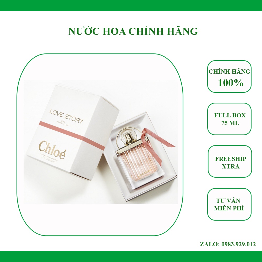 [Full box] Nước hoa Nữ Chloe Love Story Eau Sensuelle EDP 75ml