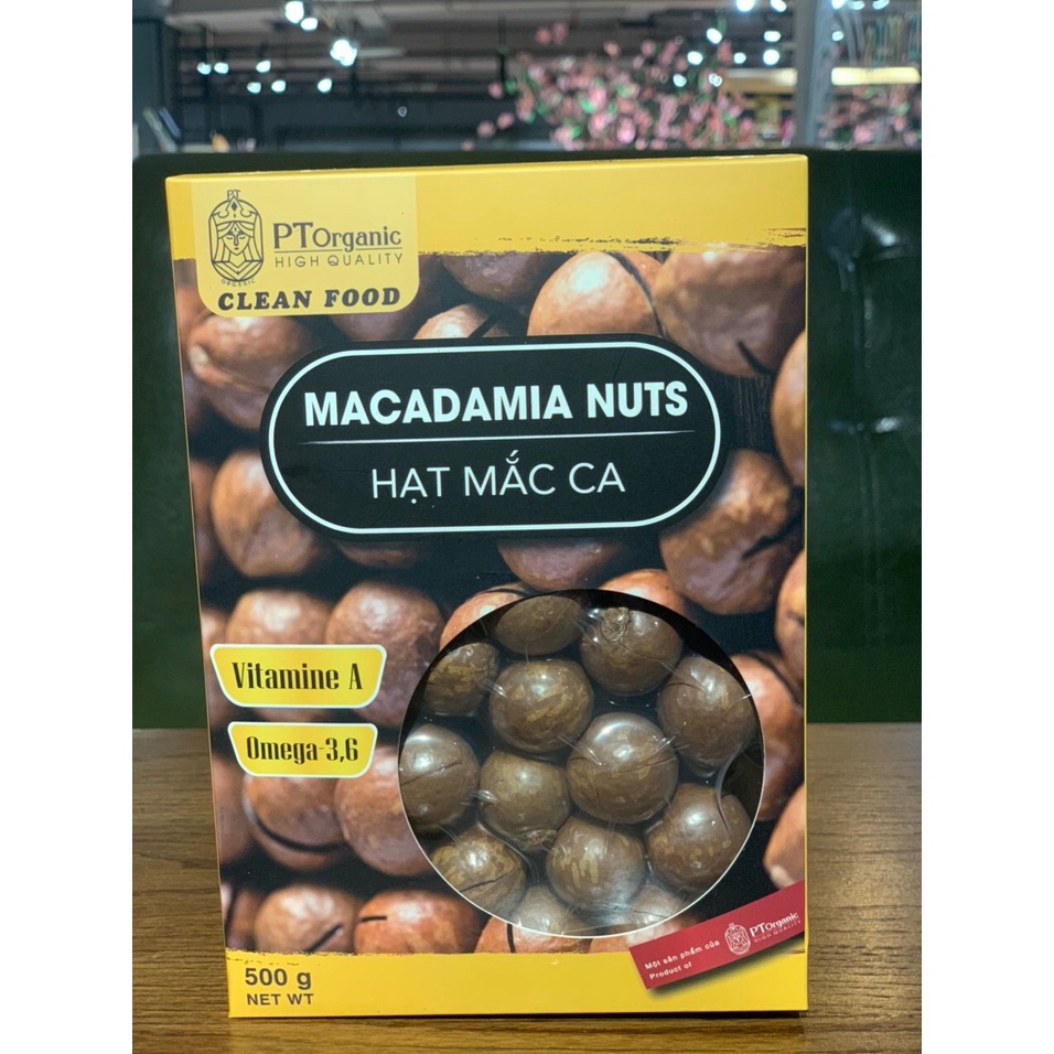 【Hạt Macca】PT Organic Nứt Vỏ - 500gr
