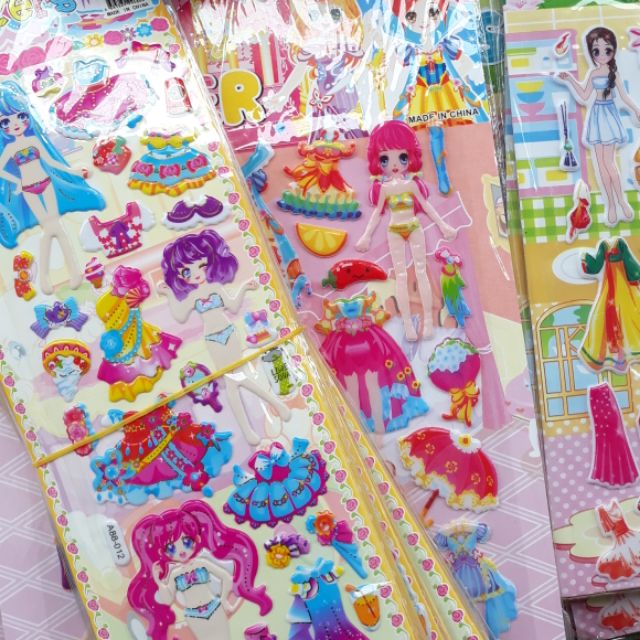Hình dán sticker công chúa siêu nhân cho trẻ em