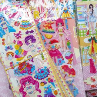 Hình dán sticker công chúa siêu nhân cho trẻ em