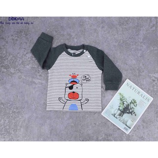 [Mã BMLT30 giảm đến 30K đơn 299K] DB542A Áo zaglan dài tay Dokma (6-24m)