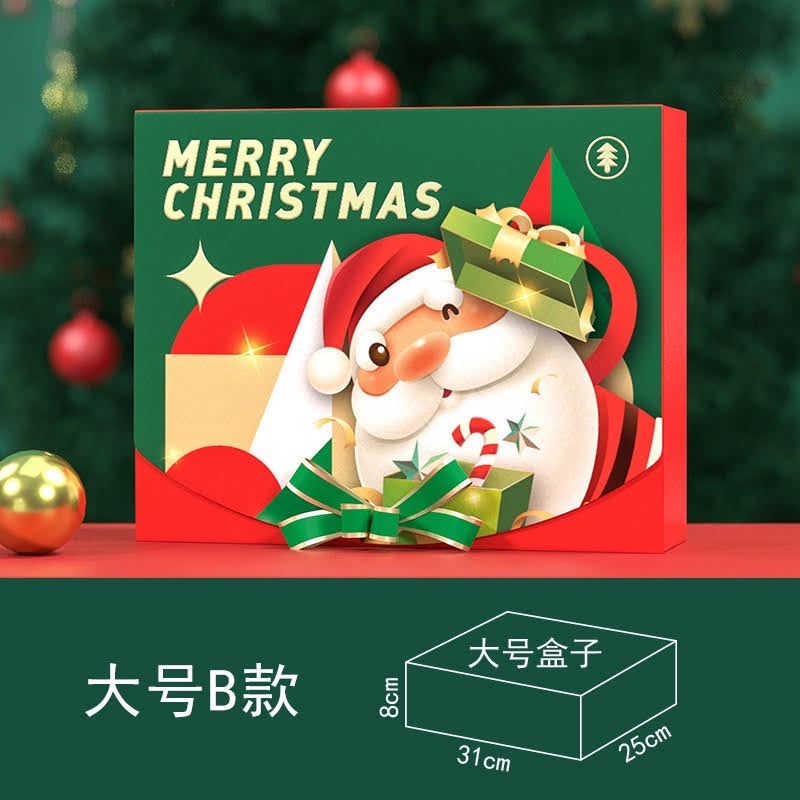 TD46- Hộp giấy đựng quà, bánh hình NOEL