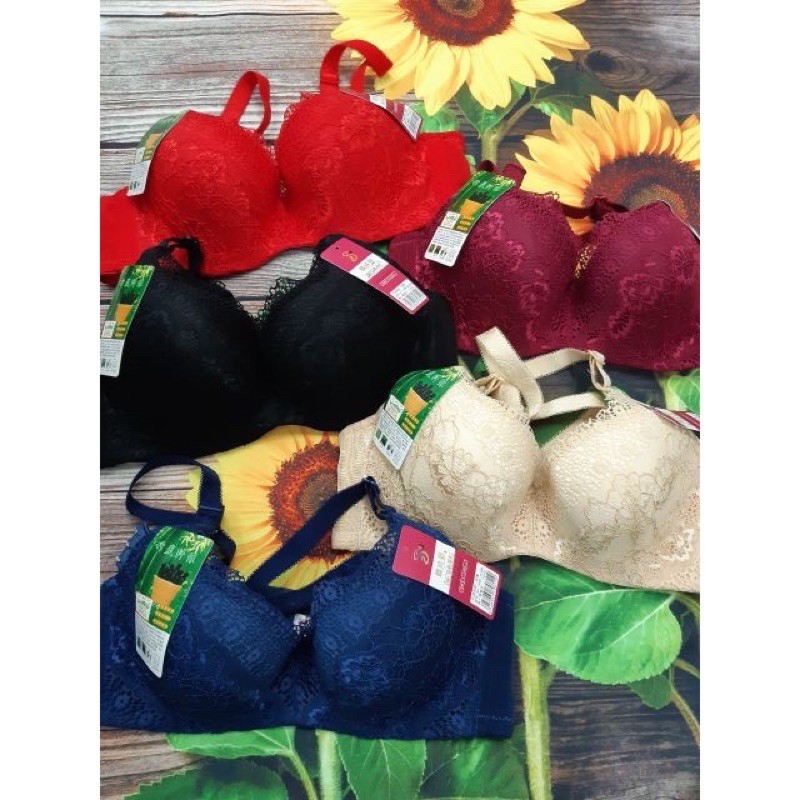 áo lót 811 ren đệm mỏngchất ren sợi tre bên trong lót cổ totton vi đeo thật em tự quay a