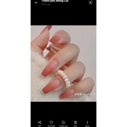 XẢ HÀNG bộ 24 móng tay giả cao cấp tặng kèm keo dán móng