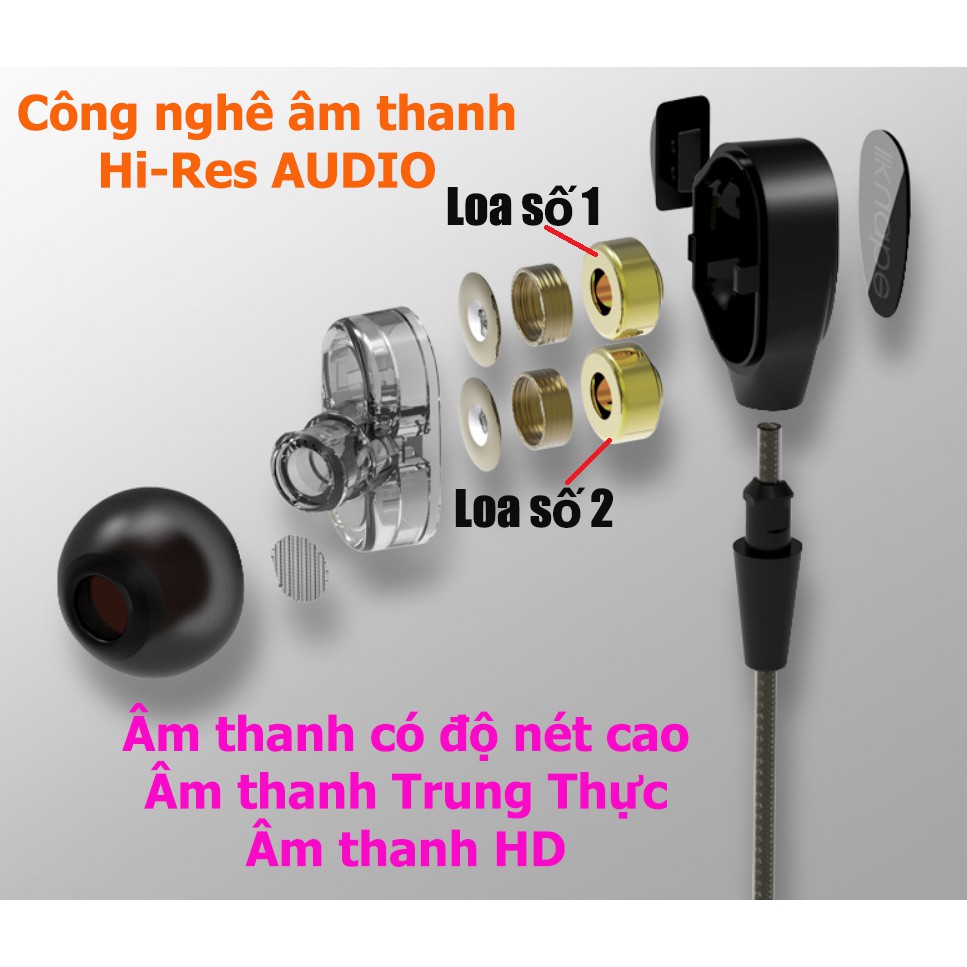 Tai nghe Loa kép Hi-Res AUDIO bass cực mạnh S600