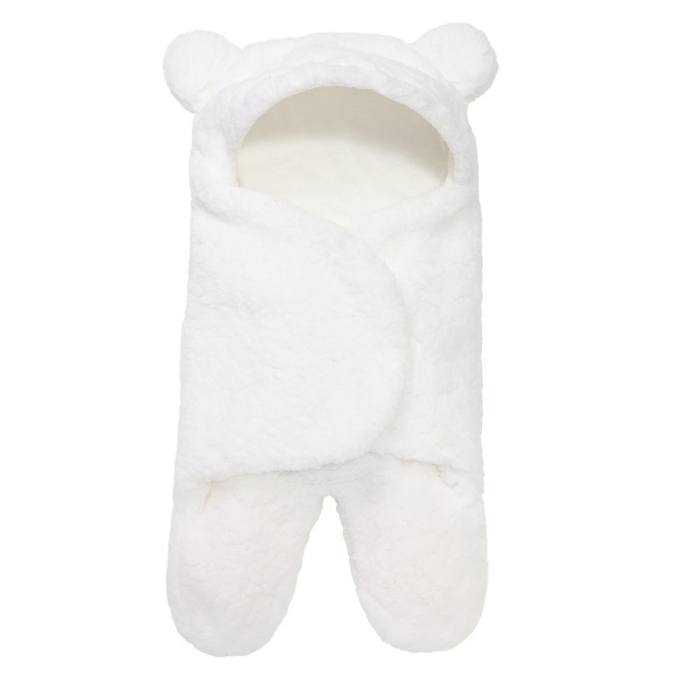 Túi choàng gấu, Khăn Ủ, Chăn Quấn dạng khăn ủ kén quấn nhộng lông cừu Baby Blanket cho trẻ sơ sinh đến 0-6 tháng tuổi