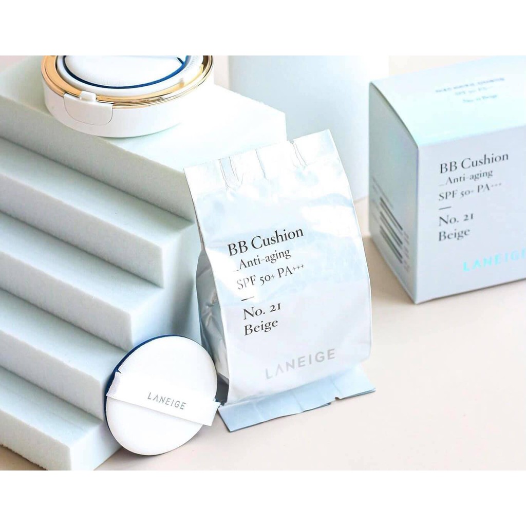 BB Cushion Anti-aging Laneige Kem Nền Đa Năng Ngăn Ngừa Lão Hóa SPF 50+ PA+++