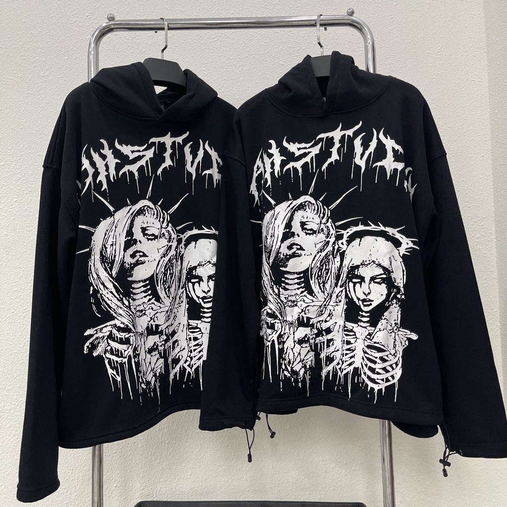 Áo hoodie vah studio QUEEN DEVIL Áo khoác nỉ vah.studio qeen devil chất nỉ bông cao cấp kun shop unisex Kuns09