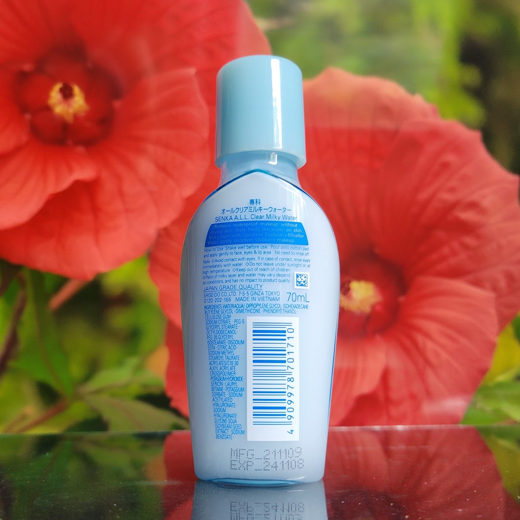 Nước/Sữa tẩy trang Senka All Clear Water 70ml