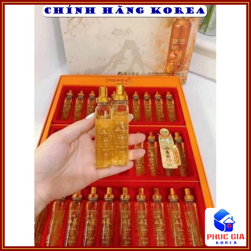 Tinh chất sâm núi hàn quốc Cheong Jong, hộp 30 ống x 20ml - Hồng sâm hàn quốc - Tăng đề kháng, sức khỏe, phòng ung thư
