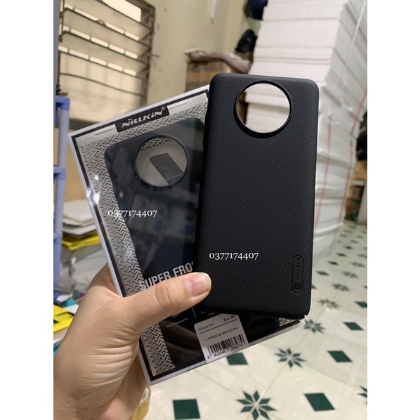 Ốp lưng Nillkin cứng sần cho Xiaomi Poco X3 NFC - X3 Pro Chống Vân tay - Tặng giá đỡ