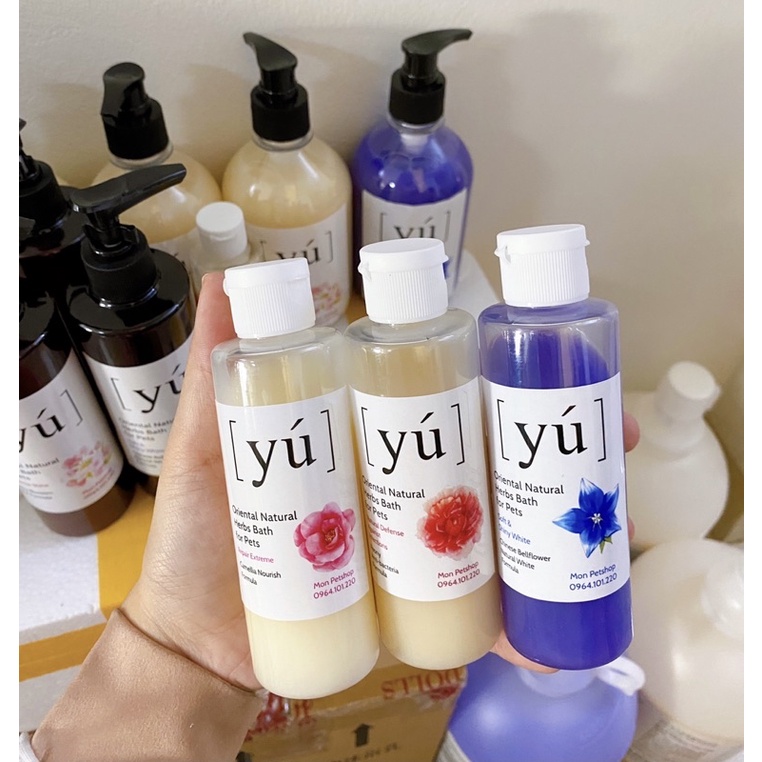 Sữa tắm Yú cho chó mèo chai 100ml-250ml-500ml