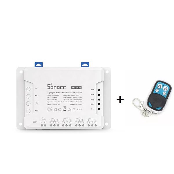 CÔNG TẮC WIFI ĐIỀU KHIỂN TỪ XA 4 THIẾT BỊ SONOFF 4CH PRO R3