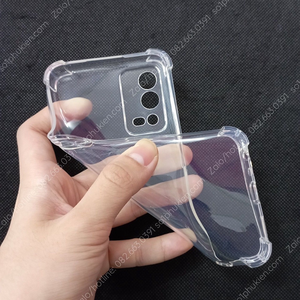 Ốp lưng dẻo trong cao cấp Oppo A55 4G loại chống sốc, loại dẻo trong bảo vệ camera bền đẹp