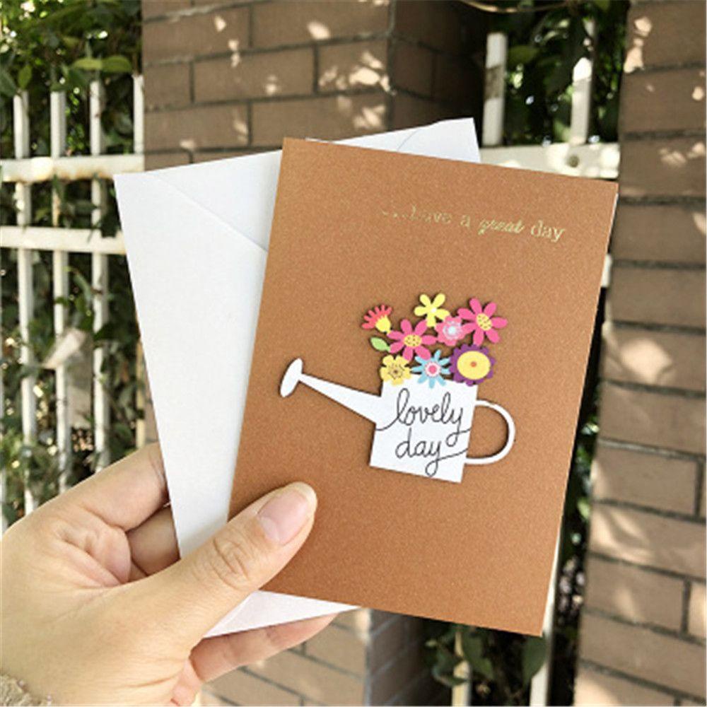 1 Bộ Thiệp Chúc Mừng Năm Mới Bằng Giấy kraft + Gỗ Khắc Chữ Chúc Mừng Sinh Nhật Độc Đáo diy