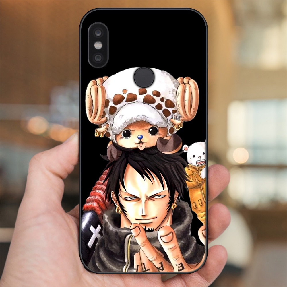 Ốp lưng Xiaomi Redmi Note 5, Note 5 Pro viền đen in hình Law One Piece